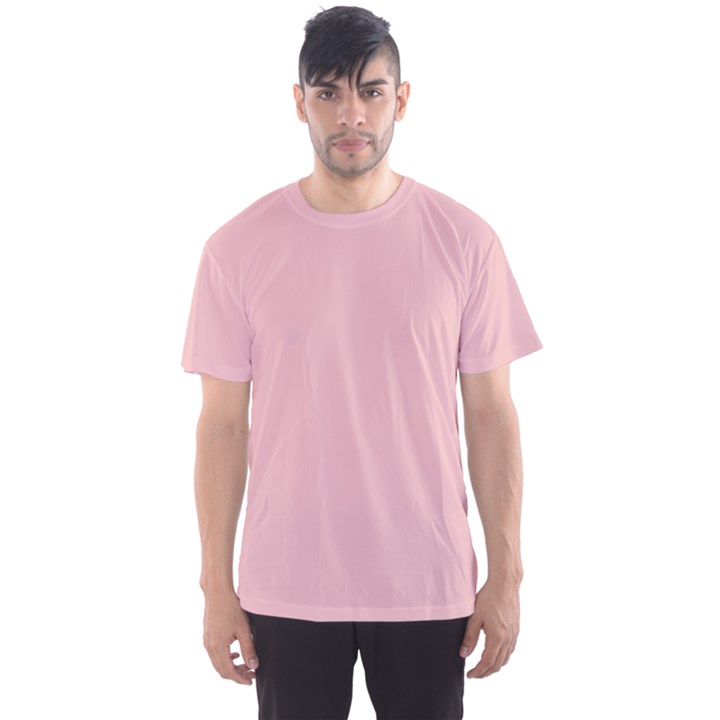 Baby Pink Color Men s Sport Mesh Tee