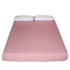 Baby Pink Color Fitted Sheet (king Size) by SpinnyChairDesigns