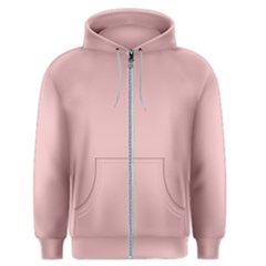 Baby Pink Color Men s Zipper Hoodie by SpinnyChairDesigns