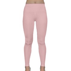 Baby Pink Color Classic Yoga Leggings by SpinnyChairDesigns