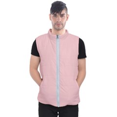 Baby Pink Color Men s Puffer Vest by SpinnyChairDesigns