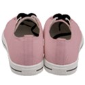 Baby Pink Color Men s Low Top Canvas Sneakers View4