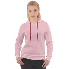 Baby Pink Color Women s Overhead Hoodie by SpinnyChairDesigns