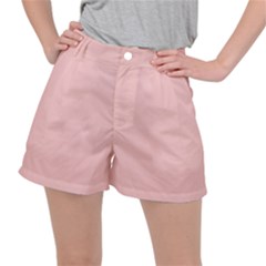 Baby Pink Color Ripstop Shorts by SpinnyChairDesigns