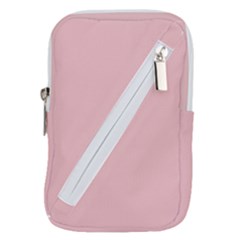 Baby Pink Color Belt Pouch Bag (large) by SpinnyChairDesigns