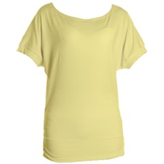 True Lemon Yellow Color Women s Oversized Tee by SpinnyChairDesigns