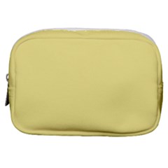 True Lemon Yellow Color Make Up Pouch (small) by SpinnyChairDesigns