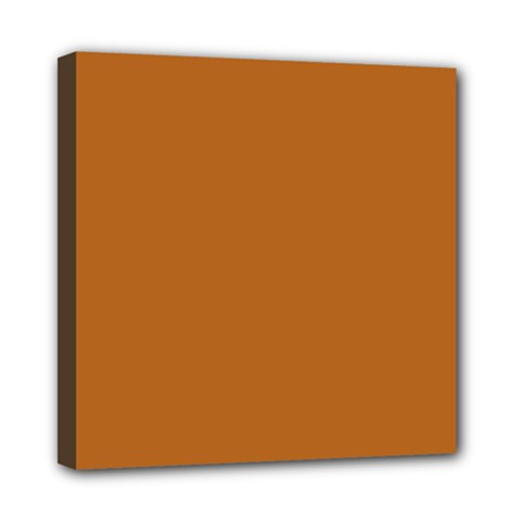 True Light Brown Color Mini Canvas 8  X 8  (stretched) by SpinnyChairDesigns