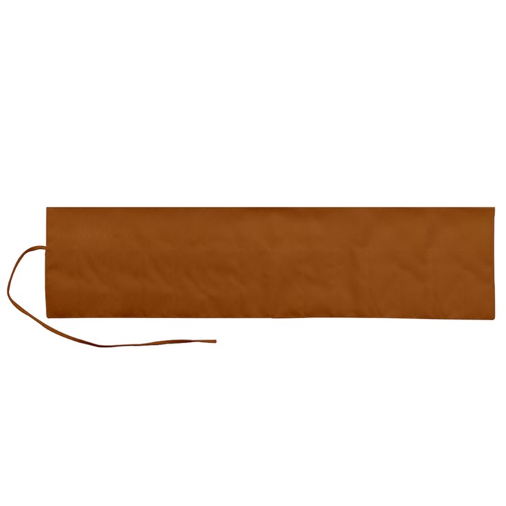 True Light Brown Color Roll Up Canvas Pencil Holder (L)