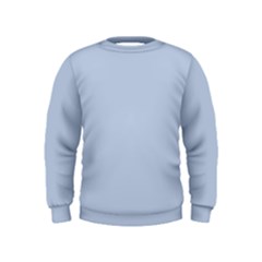 Light Steel Blue Color Kids  Sweatshirt by SpinnyChairDesigns