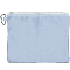 Light Steel Blue Color Canvas Cosmetic Bag (xxxl) by SpinnyChairDesigns