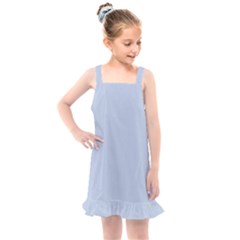 Light Steel Blue Color Kids  Overall Dress by SpinnyChairDesigns