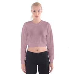 True Mauve Color Cropped Sweatshirt