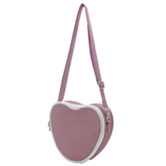 True Mauve Color Heart Shoulder Bag