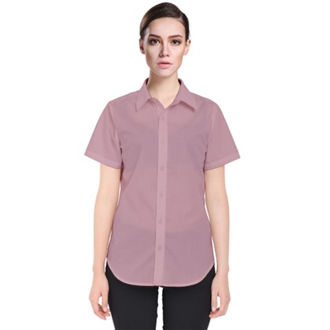 True Mauve Color Women s Short Sleeve Shirt by SpinnyChairDesigns