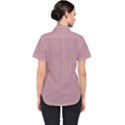 True Mauve Color Women s Short Sleeve Shirt View2