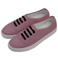 True Mauve Color Men s Classic Low Top Sneakers by SpinnyChairDesigns