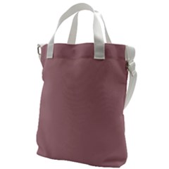 True Mauve Color Canvas Messenger Bag by SpinnyChairDesigns