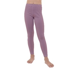 True Mauve Color Kids  Lightweight Velour Leggings by SpinnyChairDesigns