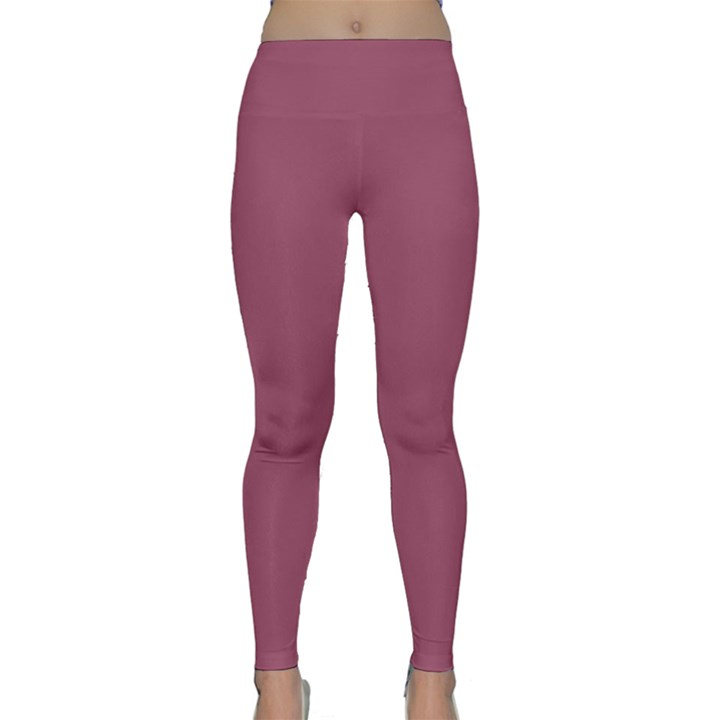 Dark Mauve Color Classic Yoga Leggings