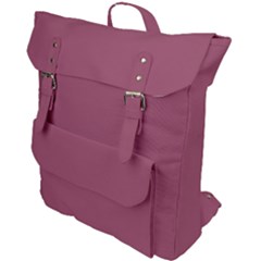 Dark Mauve Color Buckle Up Backpack by SpinnyChairDesigns