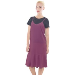 Dark Mauve Color Camis Fishtail Dress by SpinnyChairDesigns