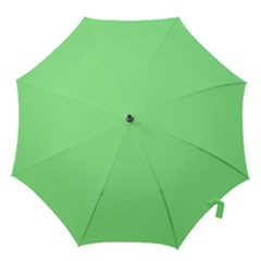 Mint Green Color Hook Handle Umbrellas (medium) by SpinnyChairDesigns