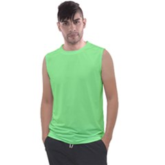 Mint Green Color Men s Regular Tank Top by SpinnyChairDesigns