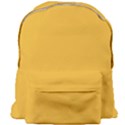 True Mustard Yellow Color Giant Full Print Backpack View1