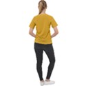 True Mustard Yellow Color Women s Sport Raglan Tee View2