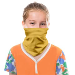 True Mustard Yellow Color Face Covering Bandana (kids) by SpinnyChairDesigns