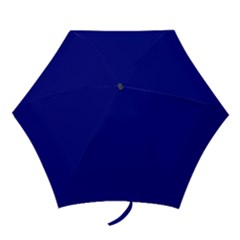 True Navy Blue Color Mini Folding Umbrellas by SpinnyChairDesigns