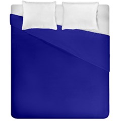 True Navy Blue Color Duvet Cover Double Side (california King Size) by SpinnyChairDesigns