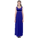 True Navy Blue Color Empire Waist Maxi Dress View1