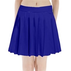 True Navy Blue Color Pleated Mini Skirt by SpinnyChairDesigns