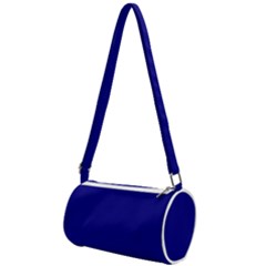 True Navy Blue Color Mini Cylinder Bag by SpinnyChairDesigns