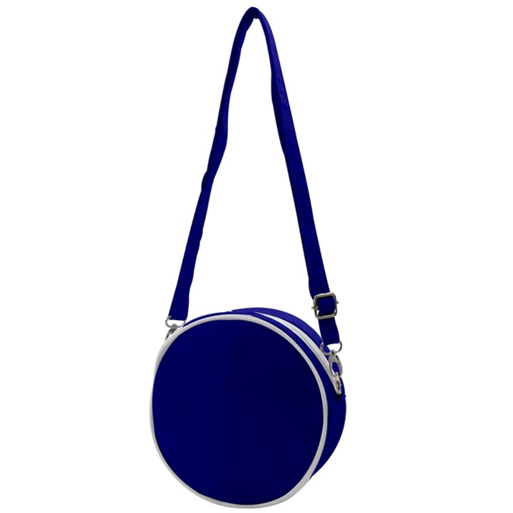 True Navy Blue Color Crossbody Circle Bag