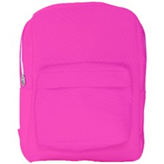 Neon Pink Color Full Print Backpack by SpinnyChairDesigns