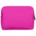 Neon Pink Color Make Up Pouch (Medium) View2