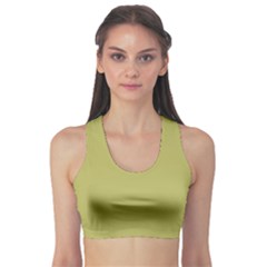 Olive Green Color Sports Bra by SpinnyChairDesigns