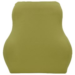 Olive Green Color Car Seat Velour Cushion  by SpinnyChairDesigns