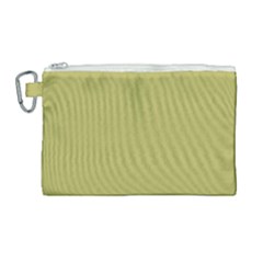 Olive Green Color Canvas Cosmetic Bag (large) by SpinnyChairDesigns