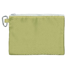 Olive Green Color Canvas Cosmetic Bag (xl) by SpinnyChairDesigns