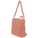 True Peach Color Crossbody Backpack View1