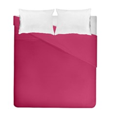 Rose Red Color Duvet Cover Double Side (full/ Double Size) by SpinnyChairDesigns