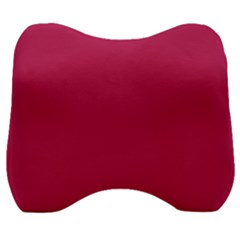 Rose Red Color Velour Head Support Cushion by SpinnyChairDesigns