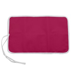 Rose Red Color Pen Storage Case (l) by SpinnyChairDesigns