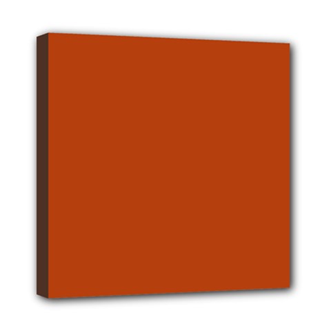 True Rust Color Mini Canvas 8  X 8  (stretched) by SpinnyChairDesigns