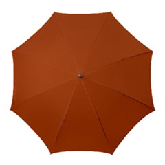 True Rust Color Golf Umbrellas by SpinnyChairDesigns