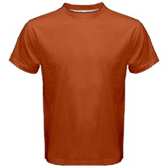 True Rust Color Men s Cotton Tee by SpinnyChairDesigns